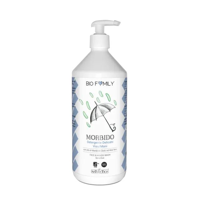 Naturetica Bielli Biofamily detergente viso mani morbido mandorle