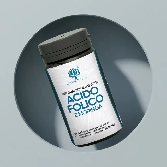 RedMoringa Integratore Gravidanza Acido Folico Moringa 1 flacone