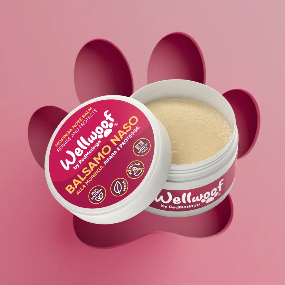 WellWoof Crema Naso Cane e Gatto Balsamo Moringa Naturale
