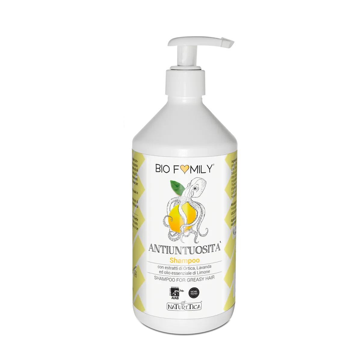Naturetica Bielli Biofamily shampoo antiuntuosità capelli grassi