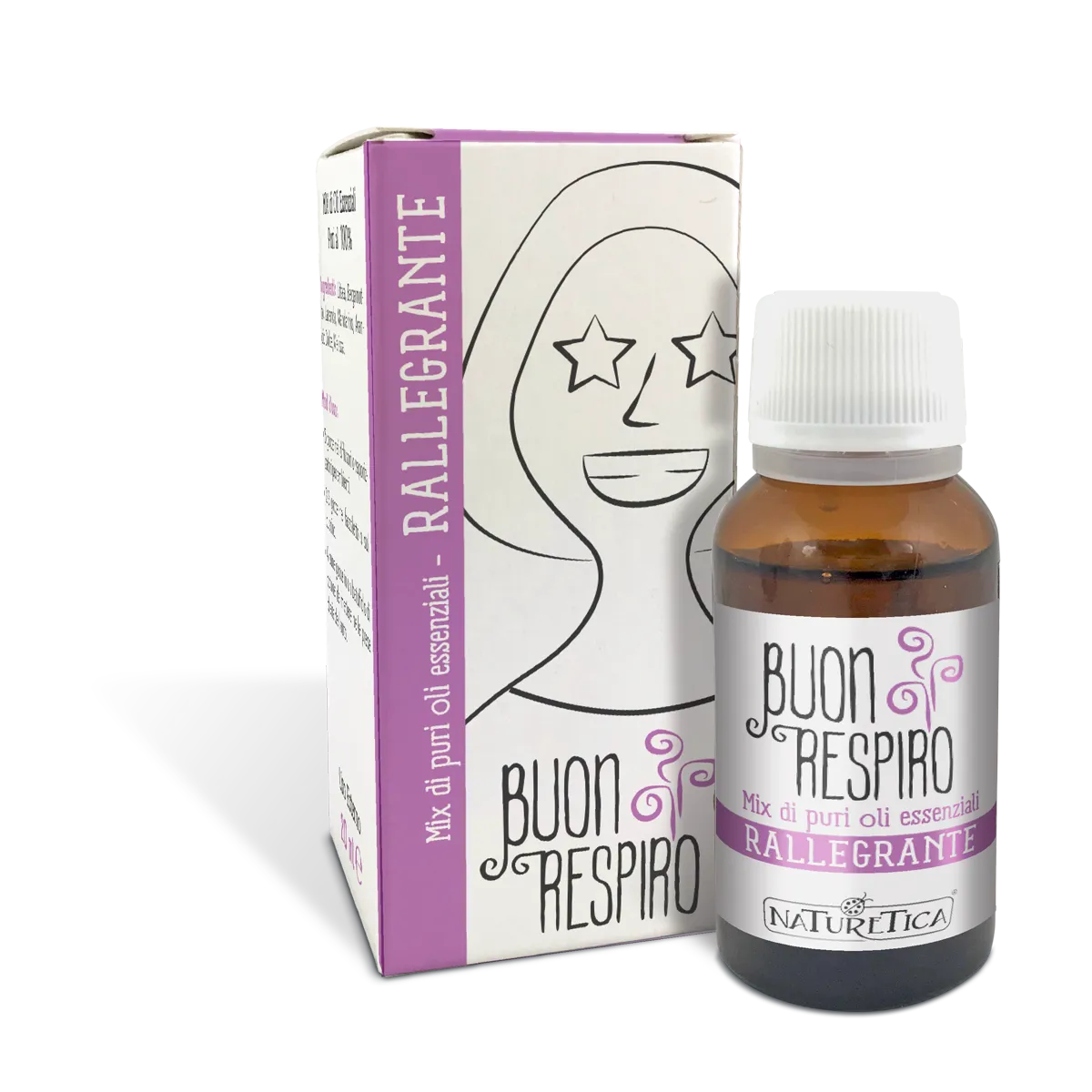 Naturetica Buon Respiro Rallegrante miscela oli essenziali 20 ml agrumi