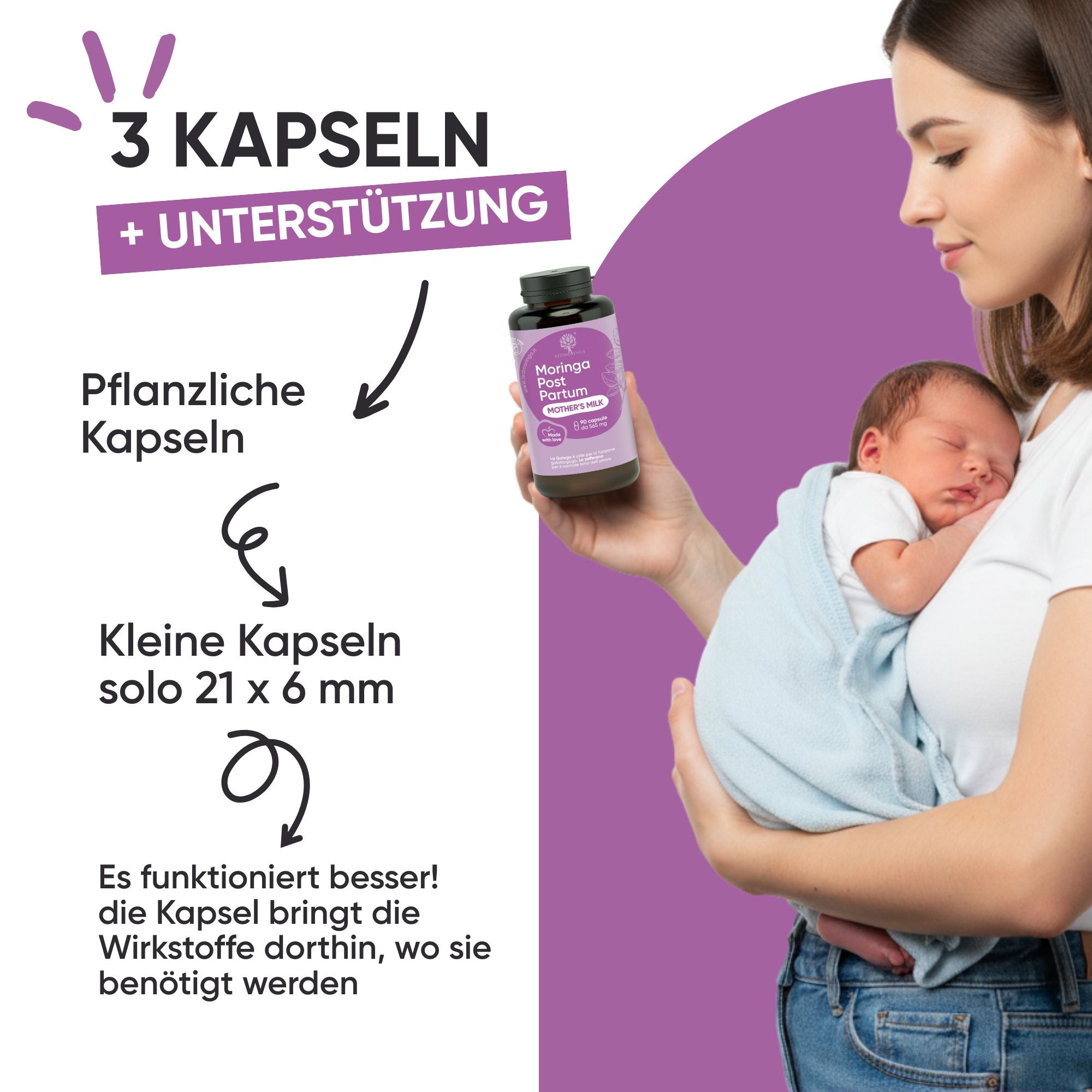 RedMoringa Post Partum capsule galega zafferano 1 flacone