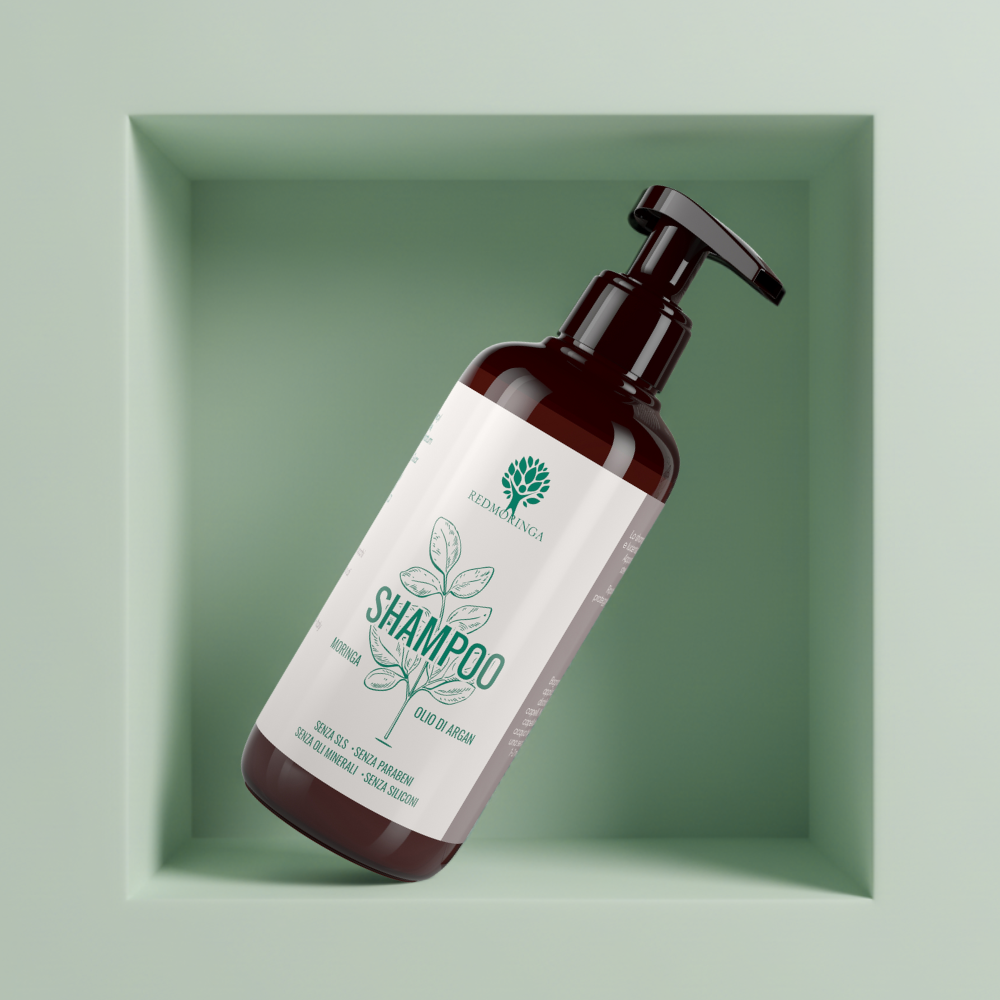 RedMoringa Shampoo Rinforzante Anti-Inquinamento Moringa Capelli Fini