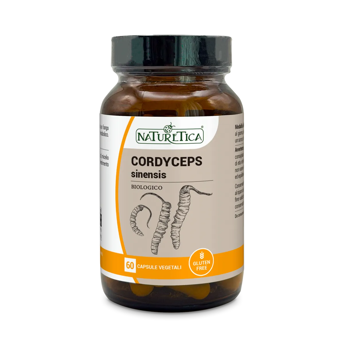 Naturetica Bielli Cordyceps Sinensis integratore energizzante vegano