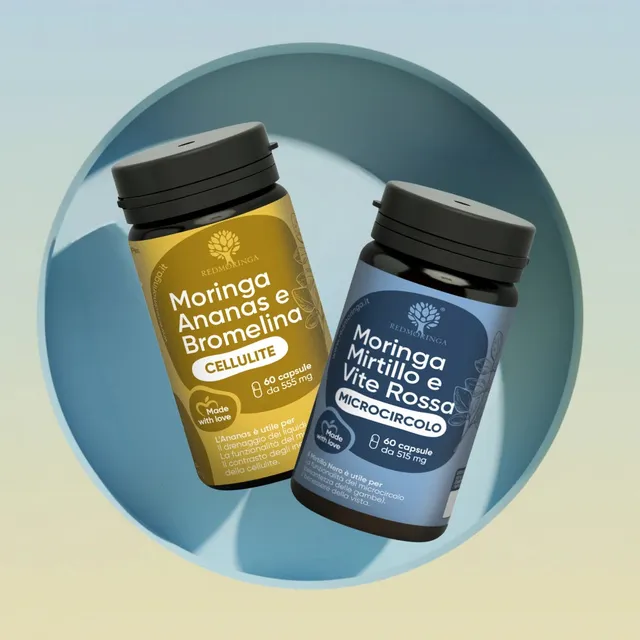 RedMoringa Drenante Anticellulite trattamento 2x60 capsule gambe
