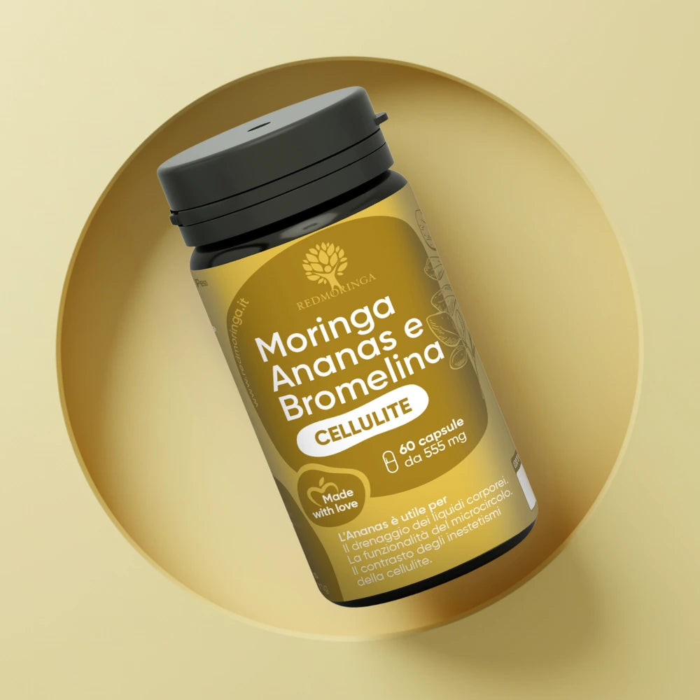 RedMoringa Bromelina Ananas e Moringa Integratore 1 Flacone