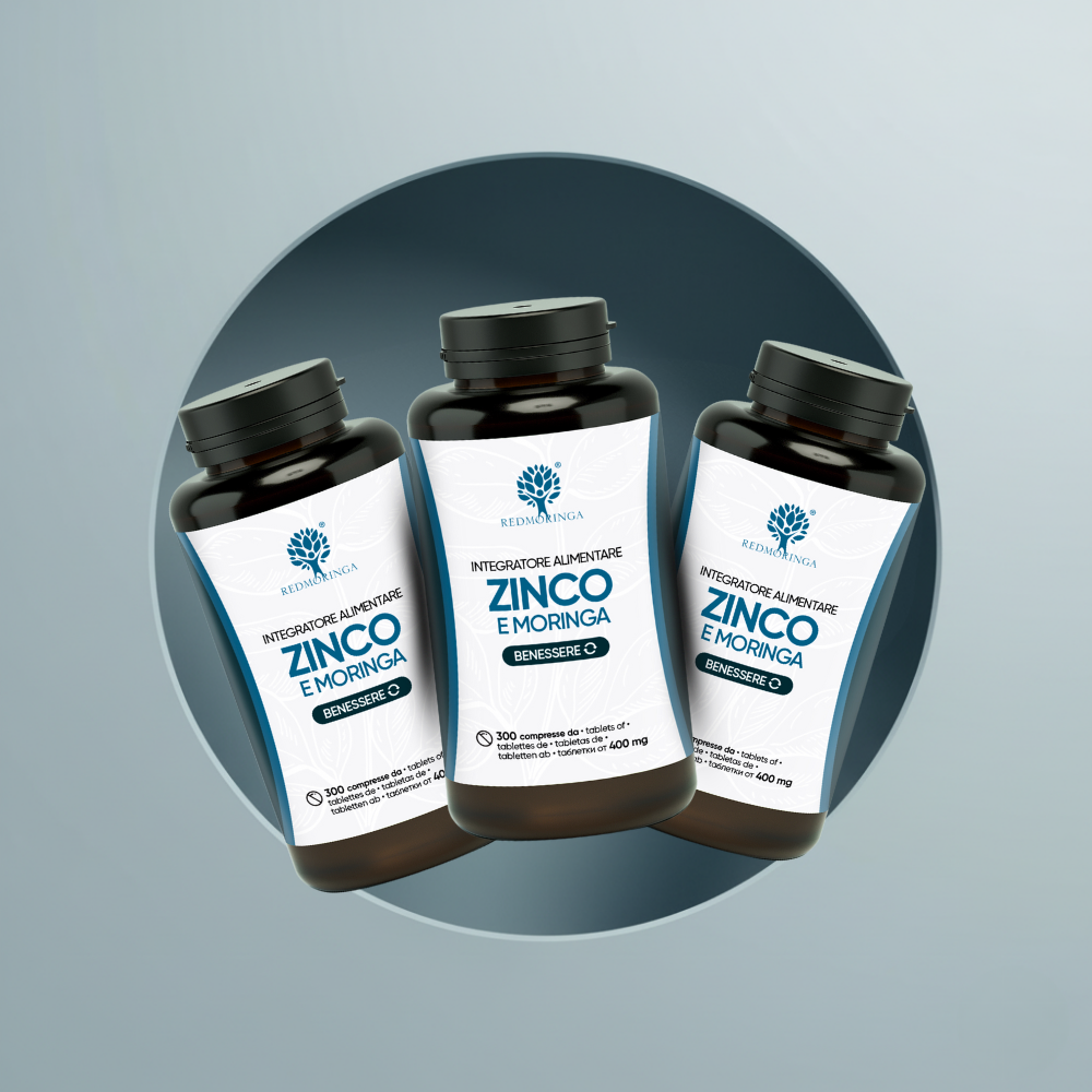 RedMoringa Acne integratore zinco moringa 1 flacone