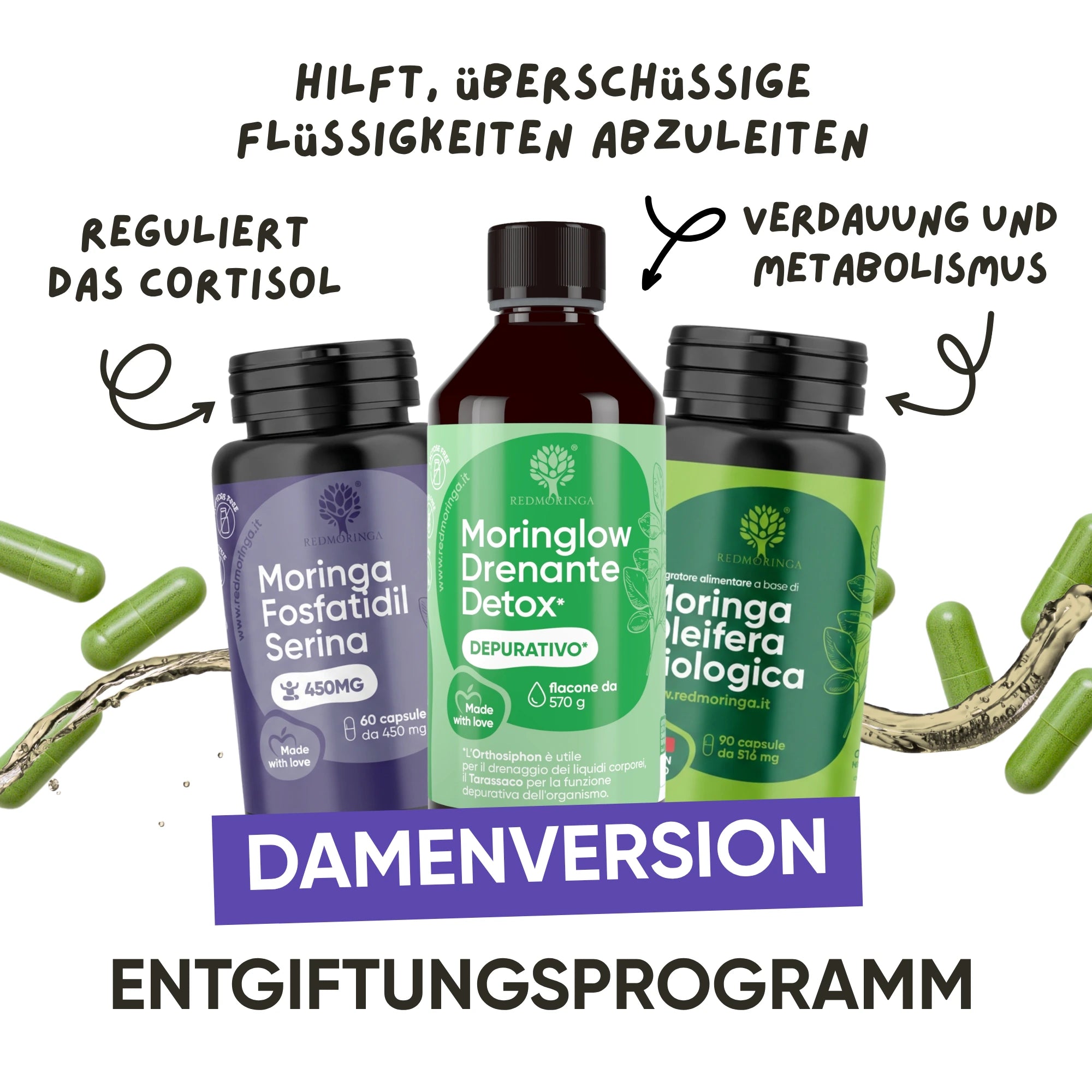RedMoringa Kit Estate Anti-Cortisolo trattamento stress donna