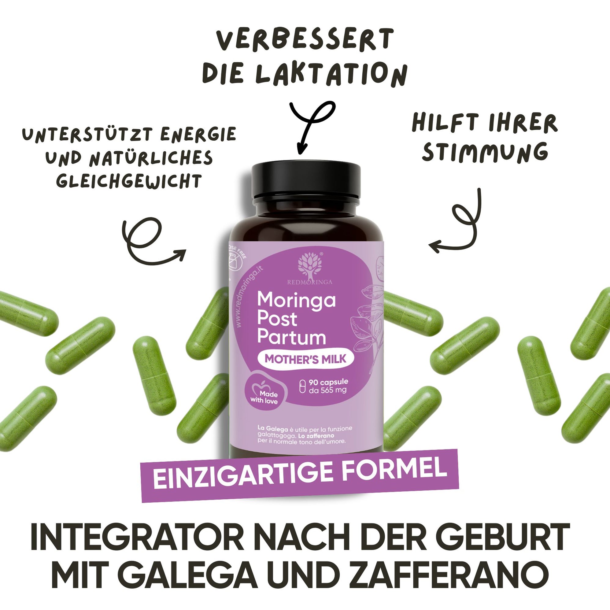 RedMoringa Post Partum integratore allattamento e umore
