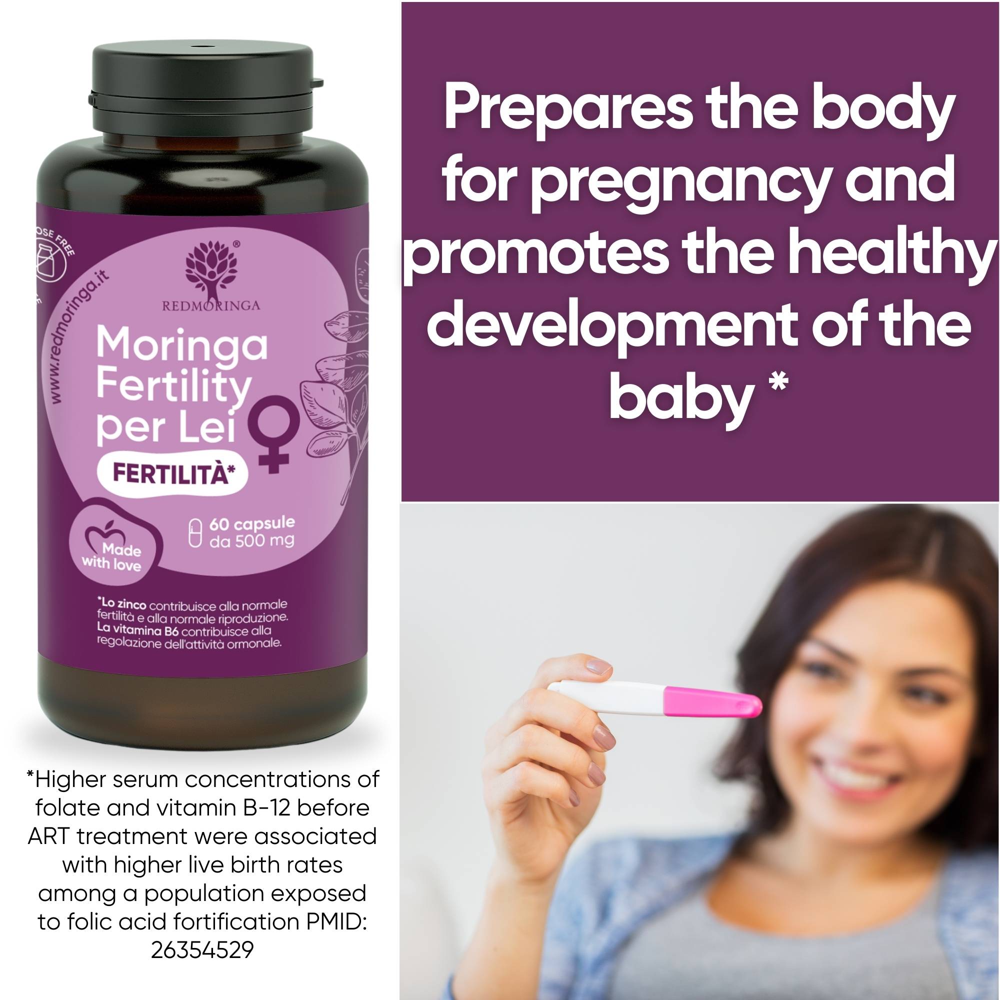 RedMoringa Moringa Fertility Lui & Lei trattamento fertilita 1 mese
