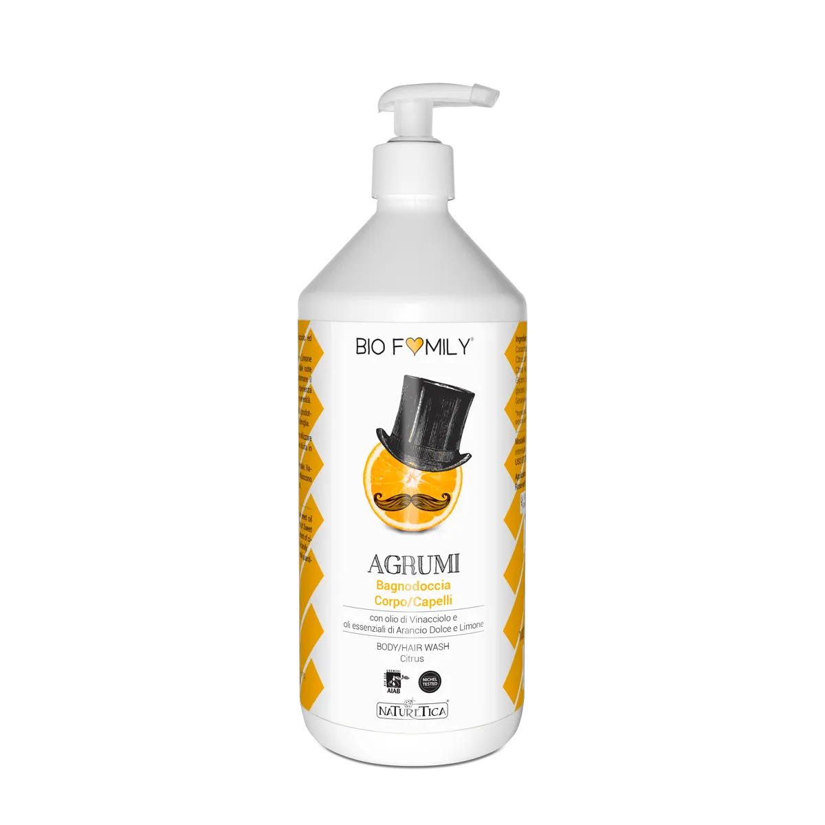 Naturetica Bielli Biofamily bagno doccia agrumi pH fisiologico
