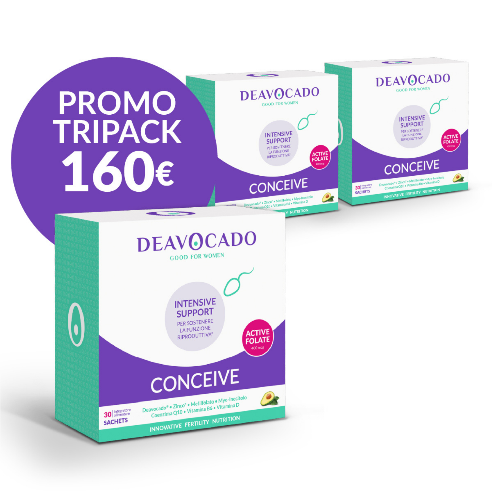 Deavocado Conceive Multipack integratore bustine fertilita femminile