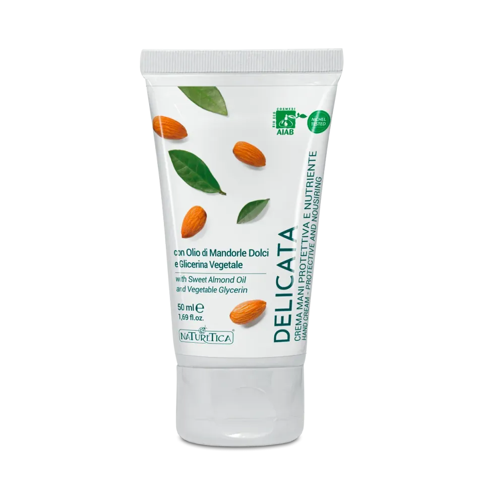 Naturetica Delicata Crema Mani Bio mandorle dolci vegana
