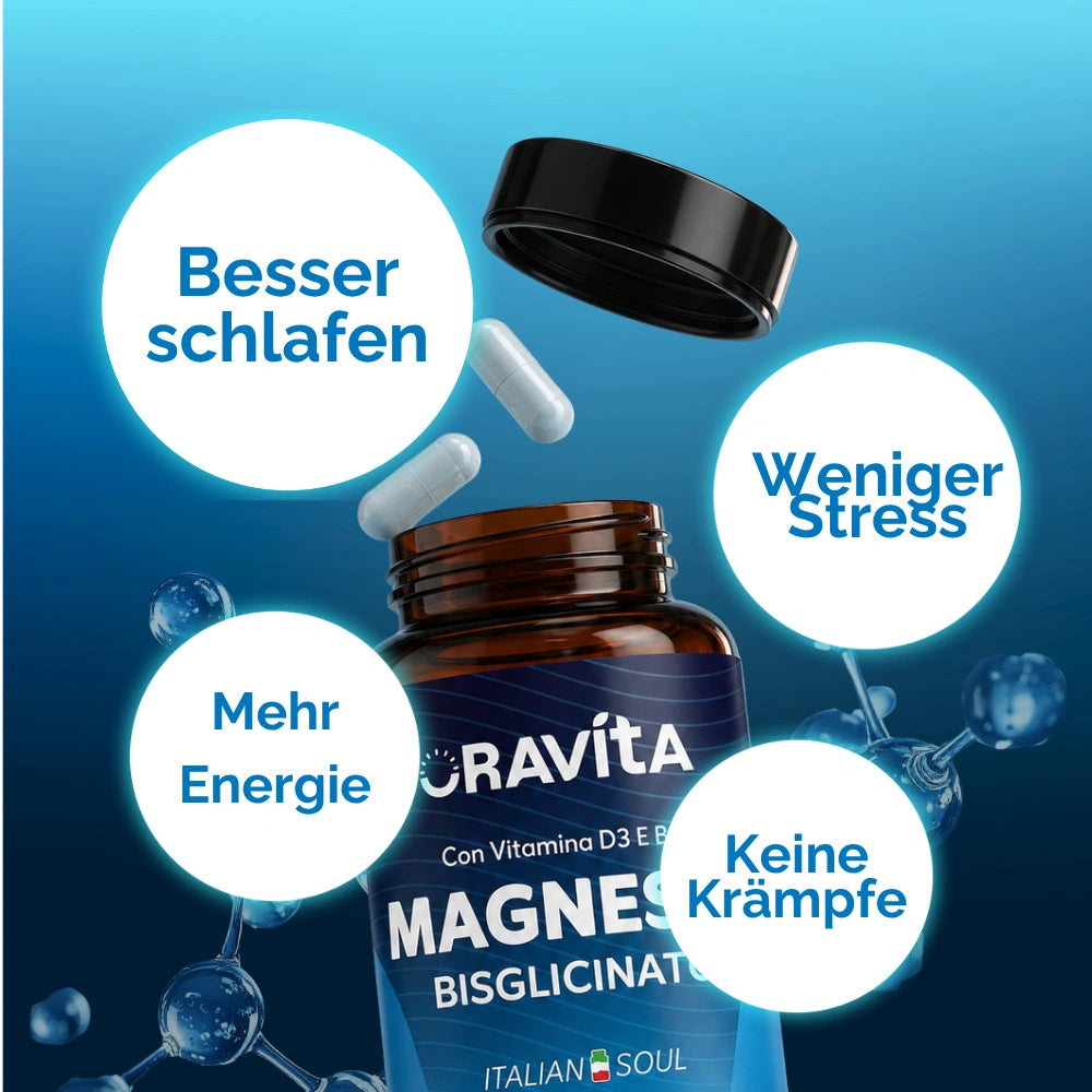 RedMoringa Magnesio Bisglicinato 450mg integratore 120 capsule
