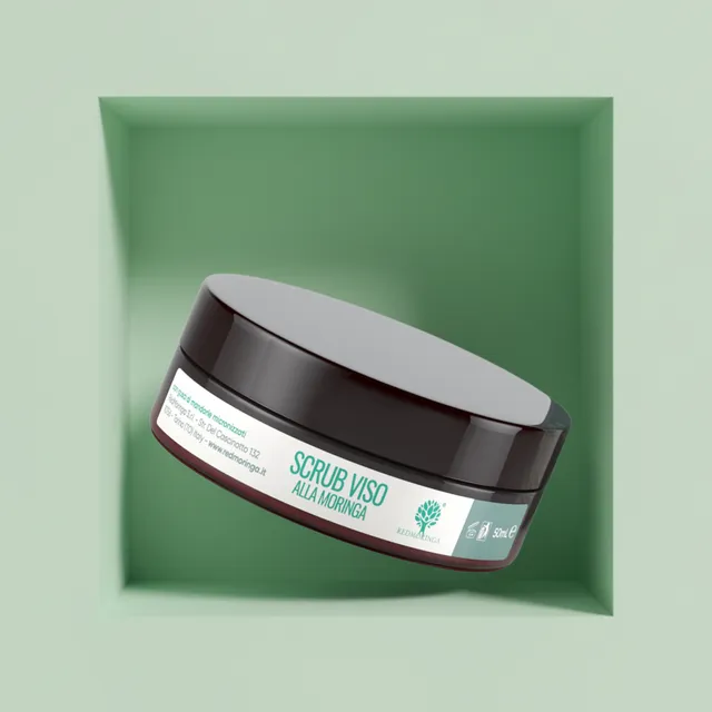 RedMoringa Scrub Viso Naturale pelli grasse e delicate