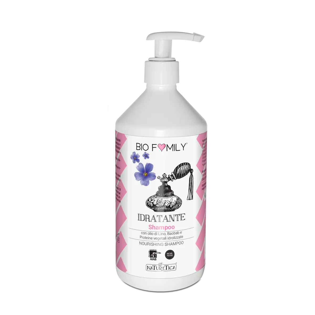 Naturetica Bielli Biofamily shampoo idratante capelli secchi baobab