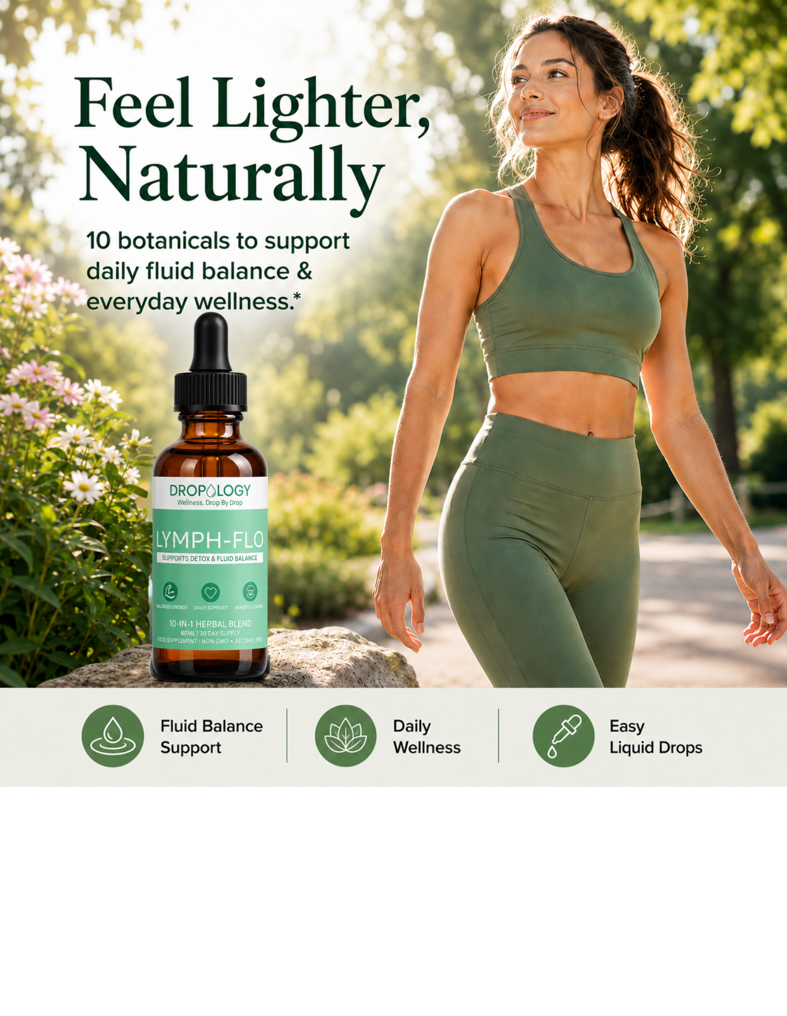 Dropology Lymph-Flo gocce botaniche 60 ml 10 erbe