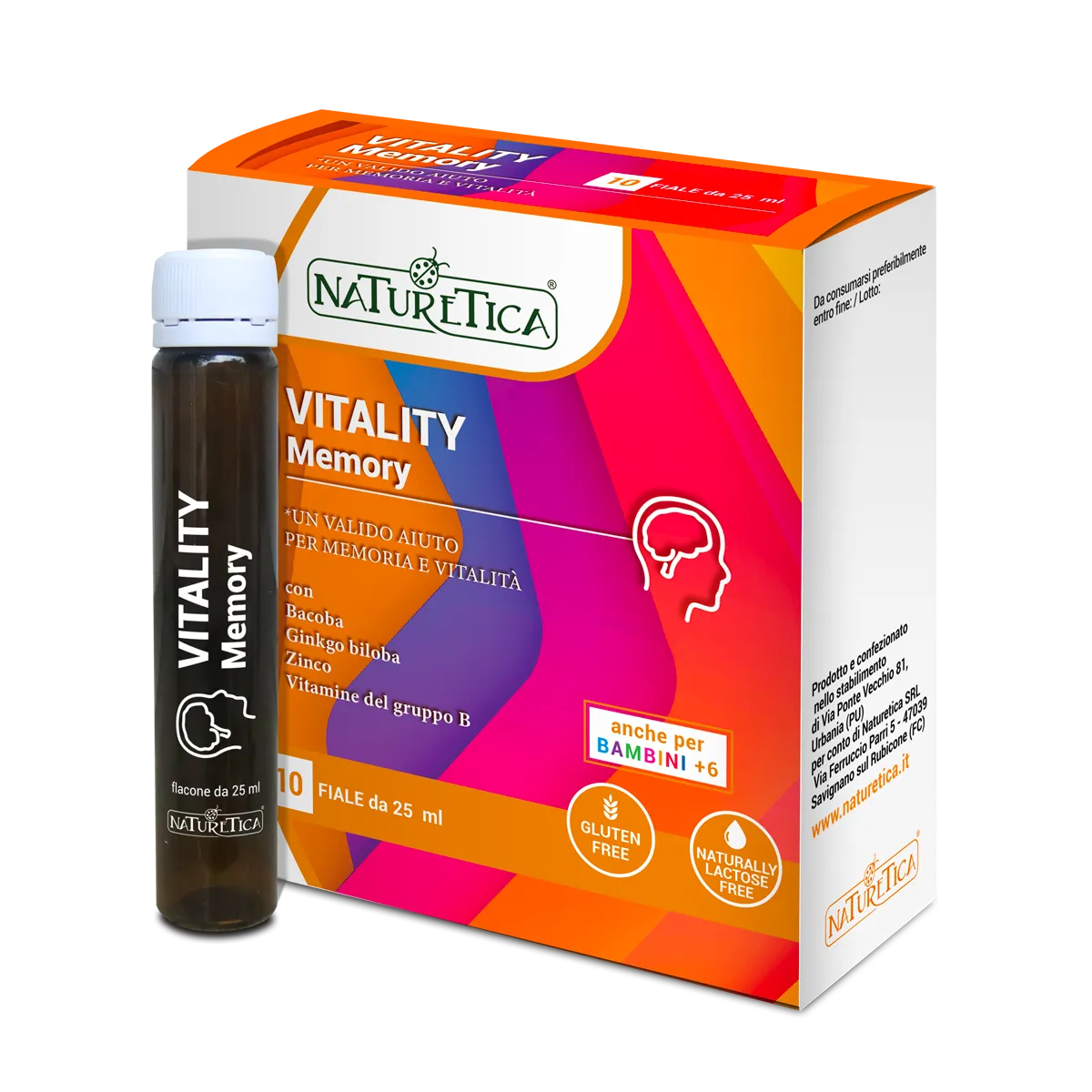 Naturetica Bielli Vitality Memory integratore memoria fiale bacopa