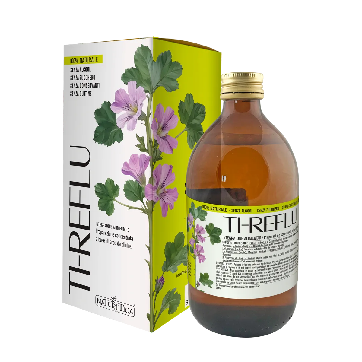Naturetica Ti-Reflu tisana concentrata digestione senza zucchero