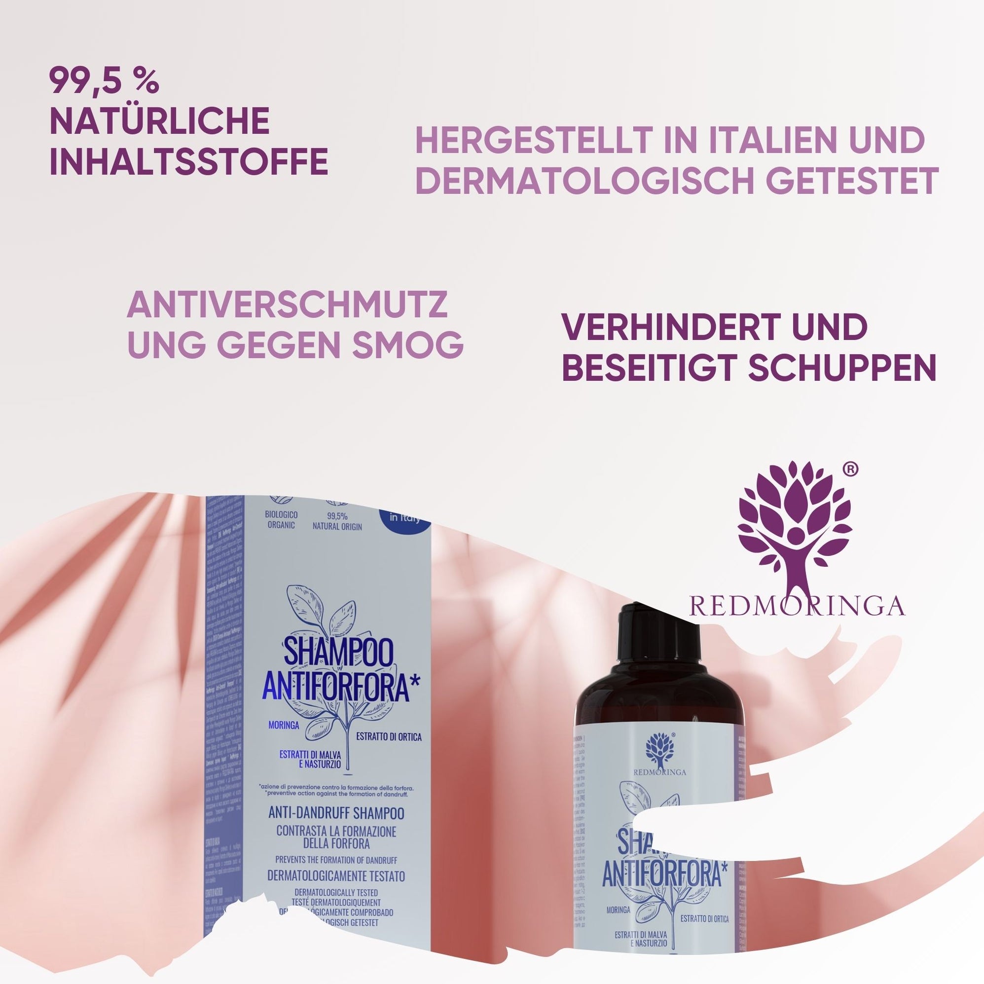 RedMoringa Capelli Forti kit shampoo antiforfora 2 integratori