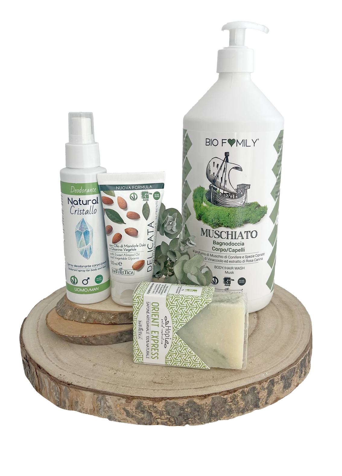 Naturetica Bielli Box Regalo N4 ideale per lui 4 pezzi muschiato