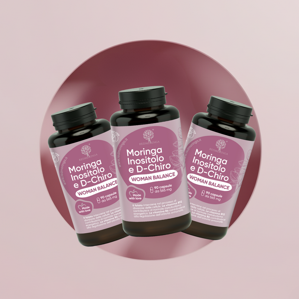 RedMoringa Inositolo Moringa integratore 1 flacone ciclo ormoni