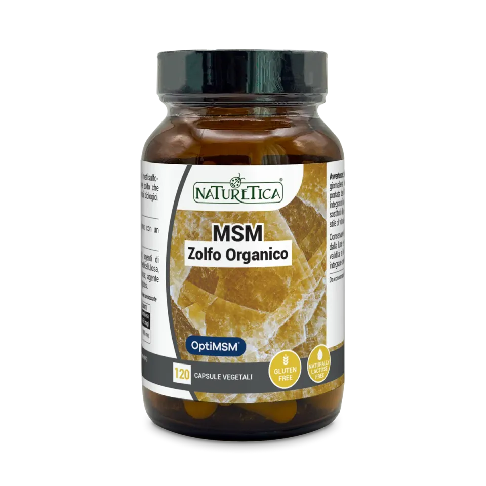 Naturetica MSM Zolfo Organico OptiMSM 1000 mg vegano