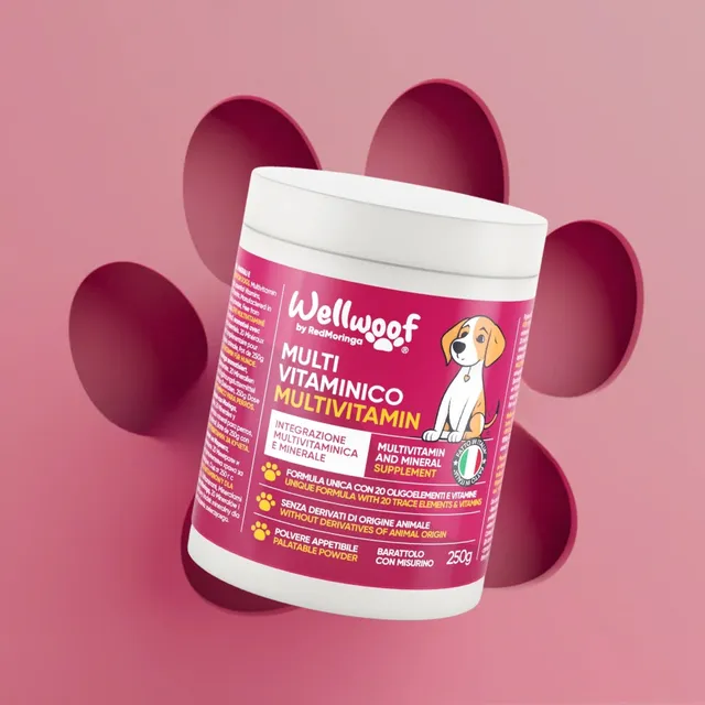 WellWoof Multivit Integratore Multivitaminico Cani Moringa Bio