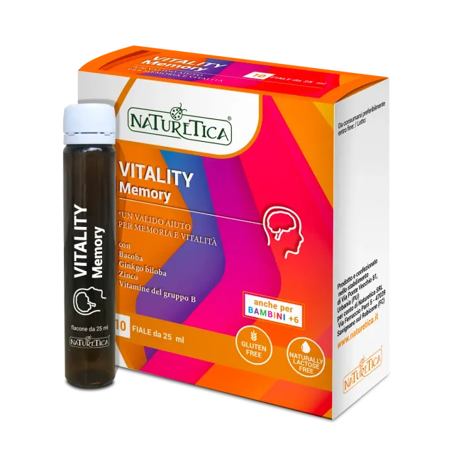 Naturetica Bielli Vitality Memory integratore memoria fiale bacopa