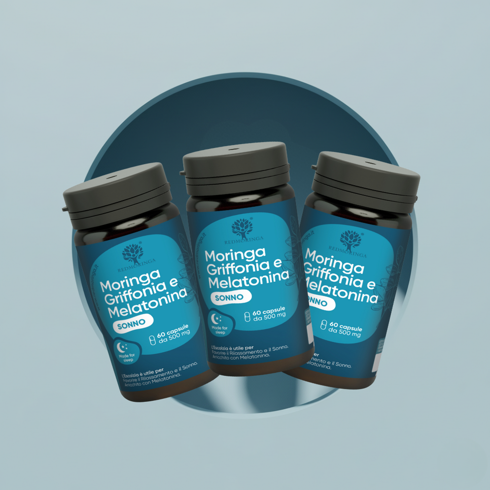 RedMoringa Sleep Melatonina valeriana integratore sonno capsule