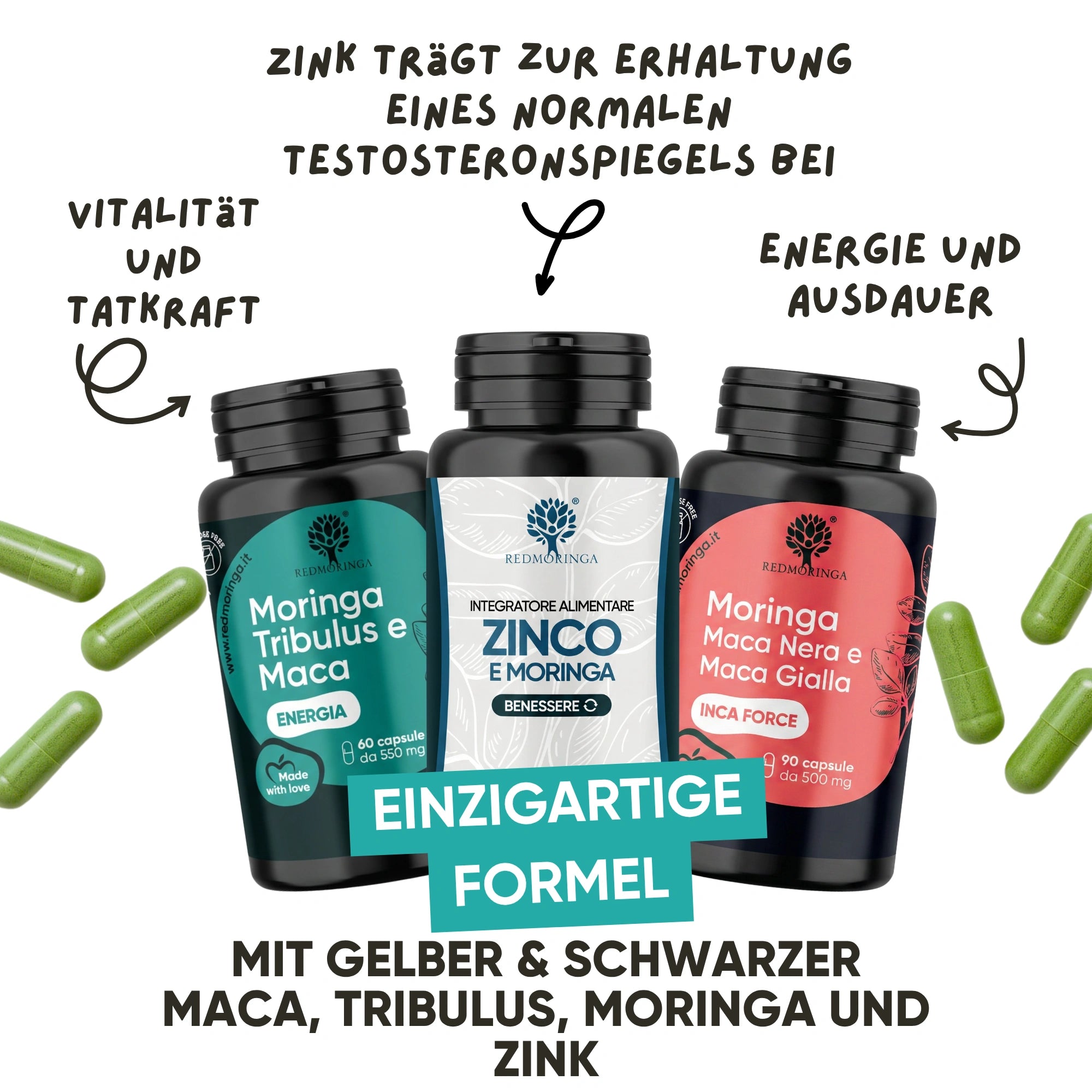 RedMoringa Inca Boost protocollo integratore testosterone uomo