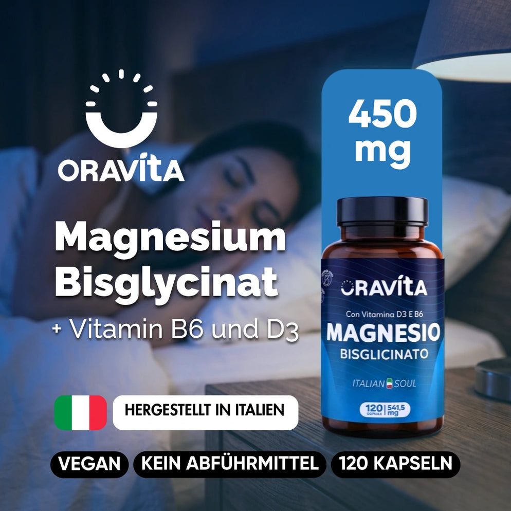RedMoringa Ora Vita Magnesio Bisglicinato 450 mg capsule