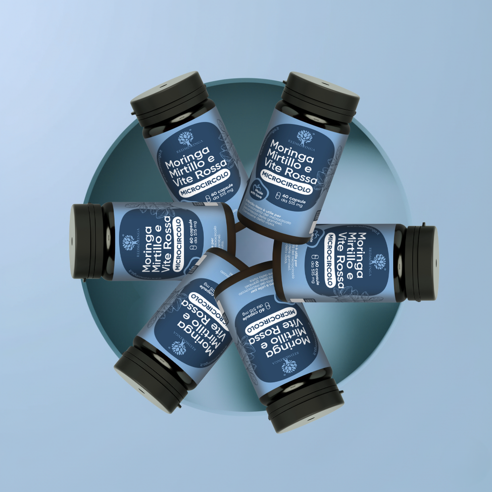 RedMoringa Microcircolo integratore mirtillo 60 capsule