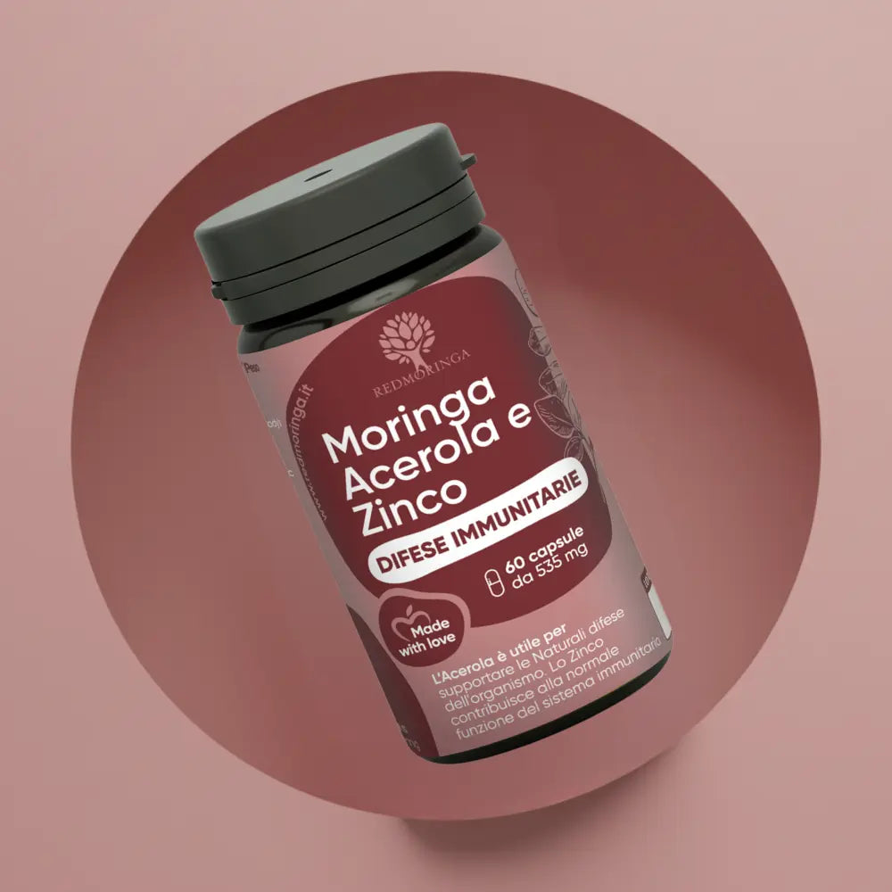 RedMoringa integratore difese immunitarie acerola zinco 1 flacone