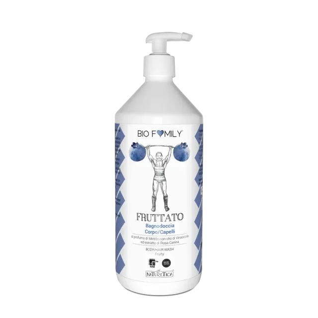 Naturetica Bielli Biofamily Bagno Doccia Fruttato Mirtillo pH Fisiologico