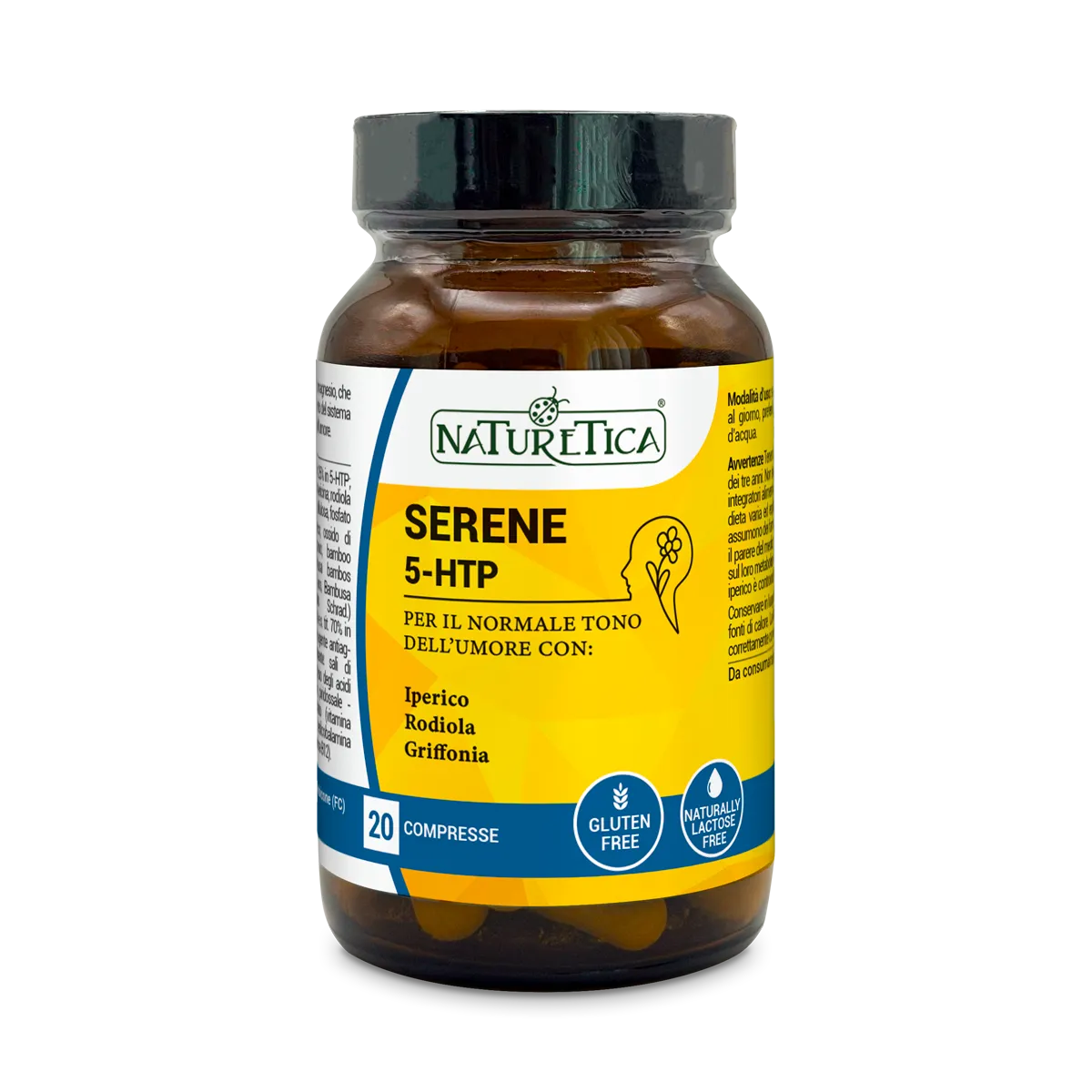 Naturetica Bielli Serene 5-HTP integratore umore rilassante