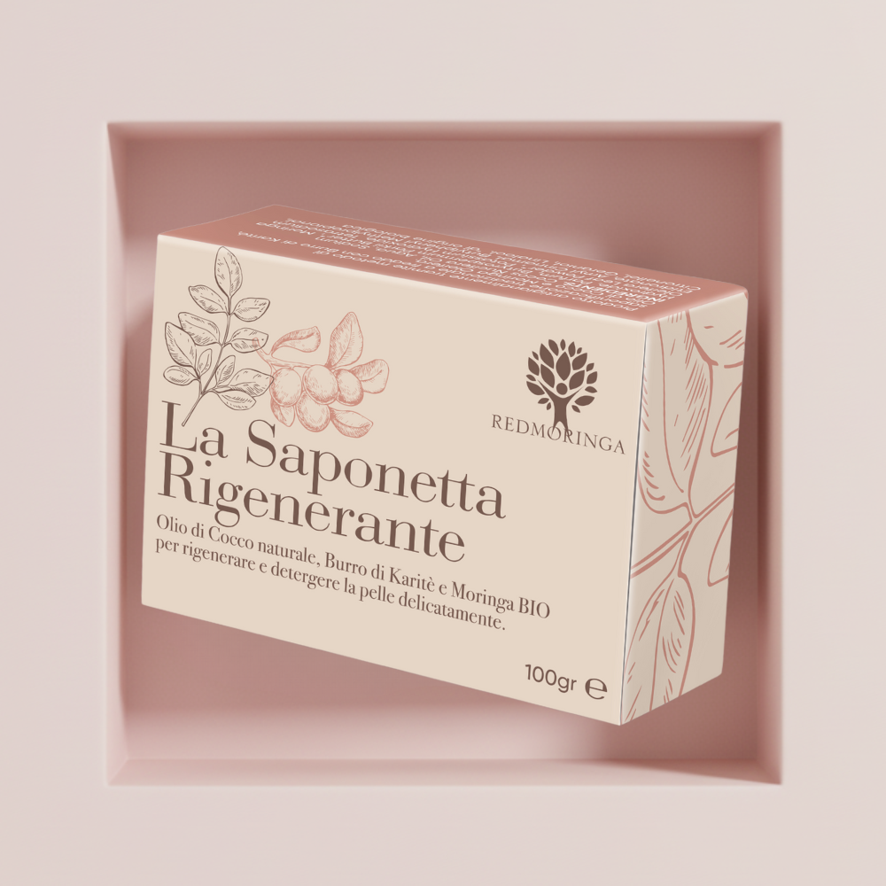 RedMoringa Saponetta Rigenerante Karite Saponetta Viso Moringa Bio