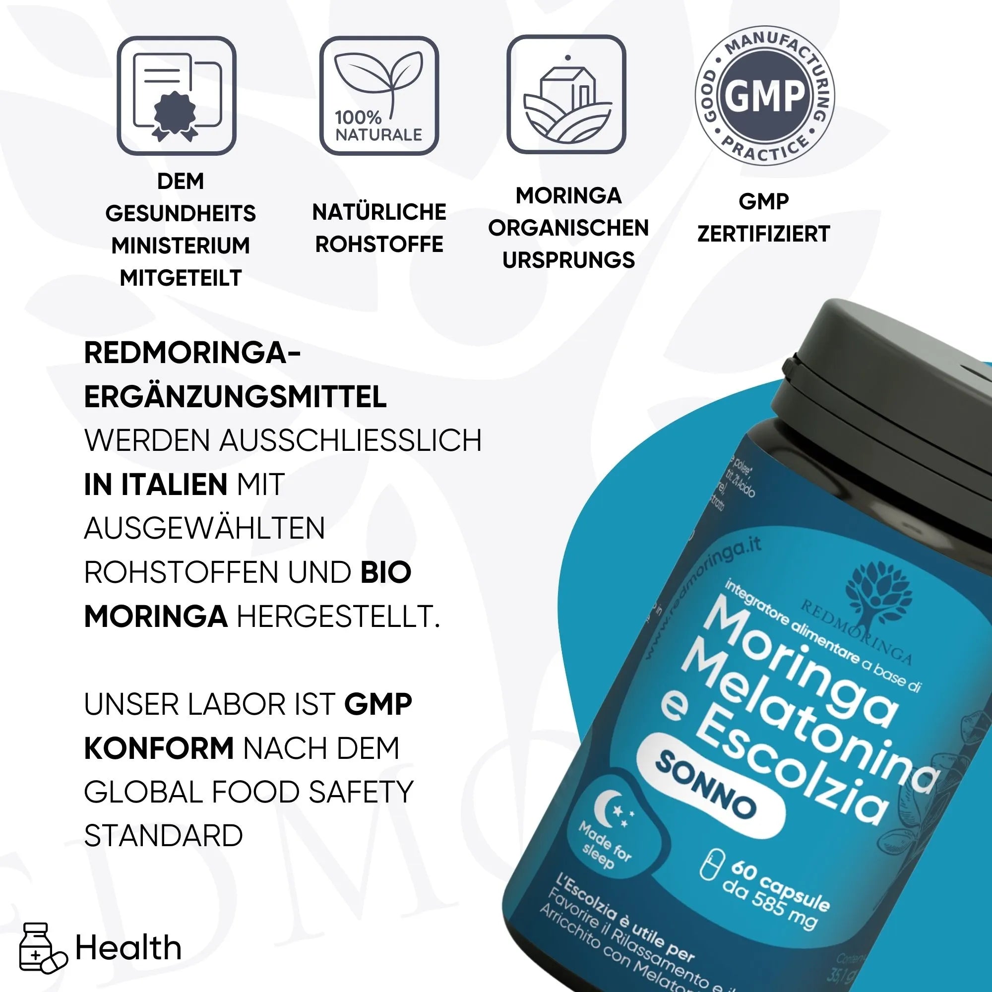 RedMoringa Sonno Profondo integratore melatonina 1 flacone