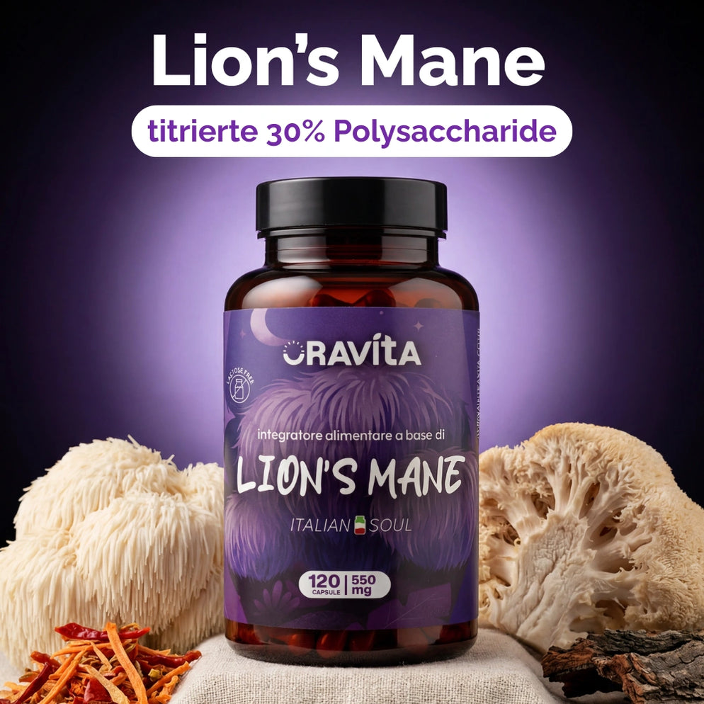 RedMoringa Oravita Lion's Mane estratto memoria e NGF