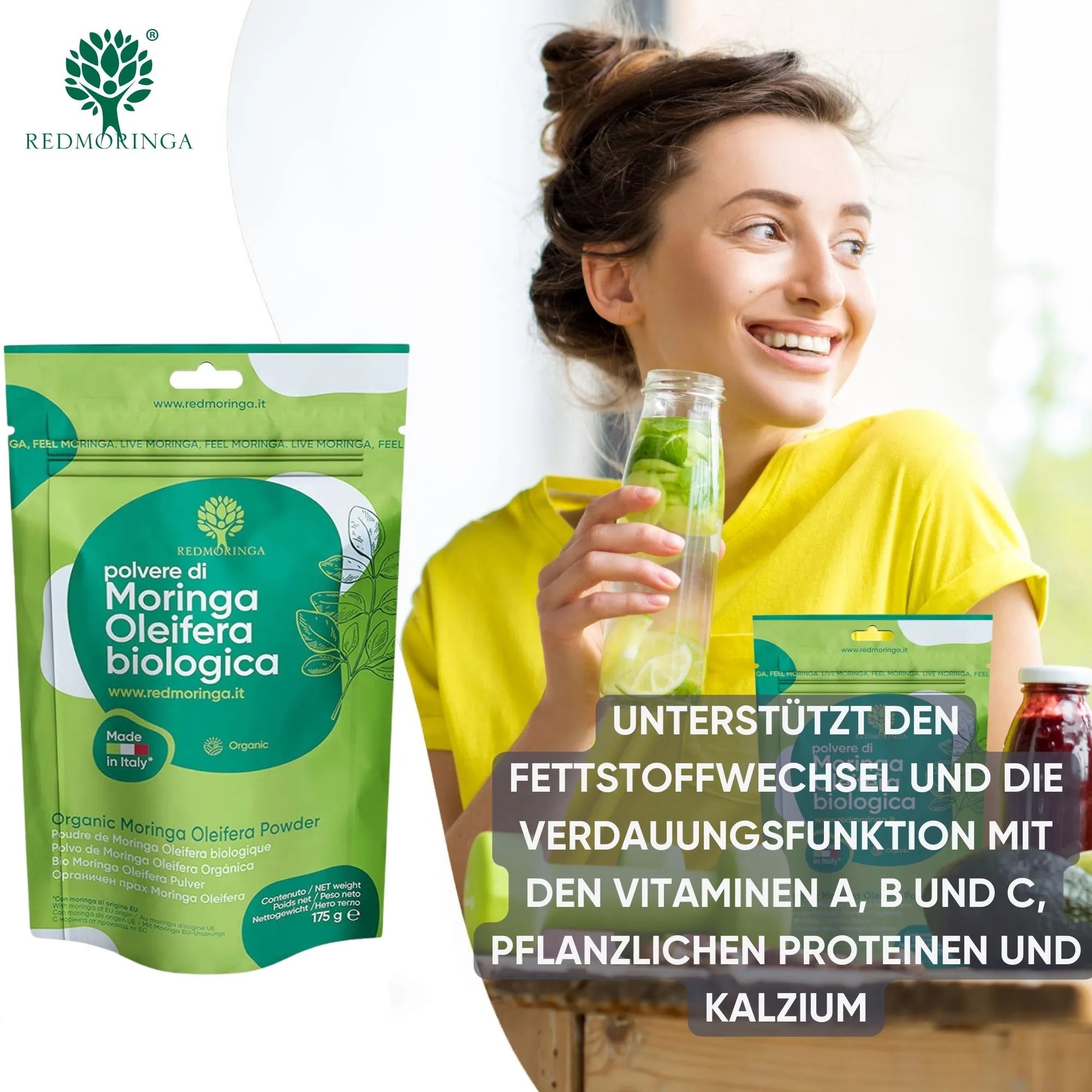 RedMoringa Moringa Biologica Polvere 175 g