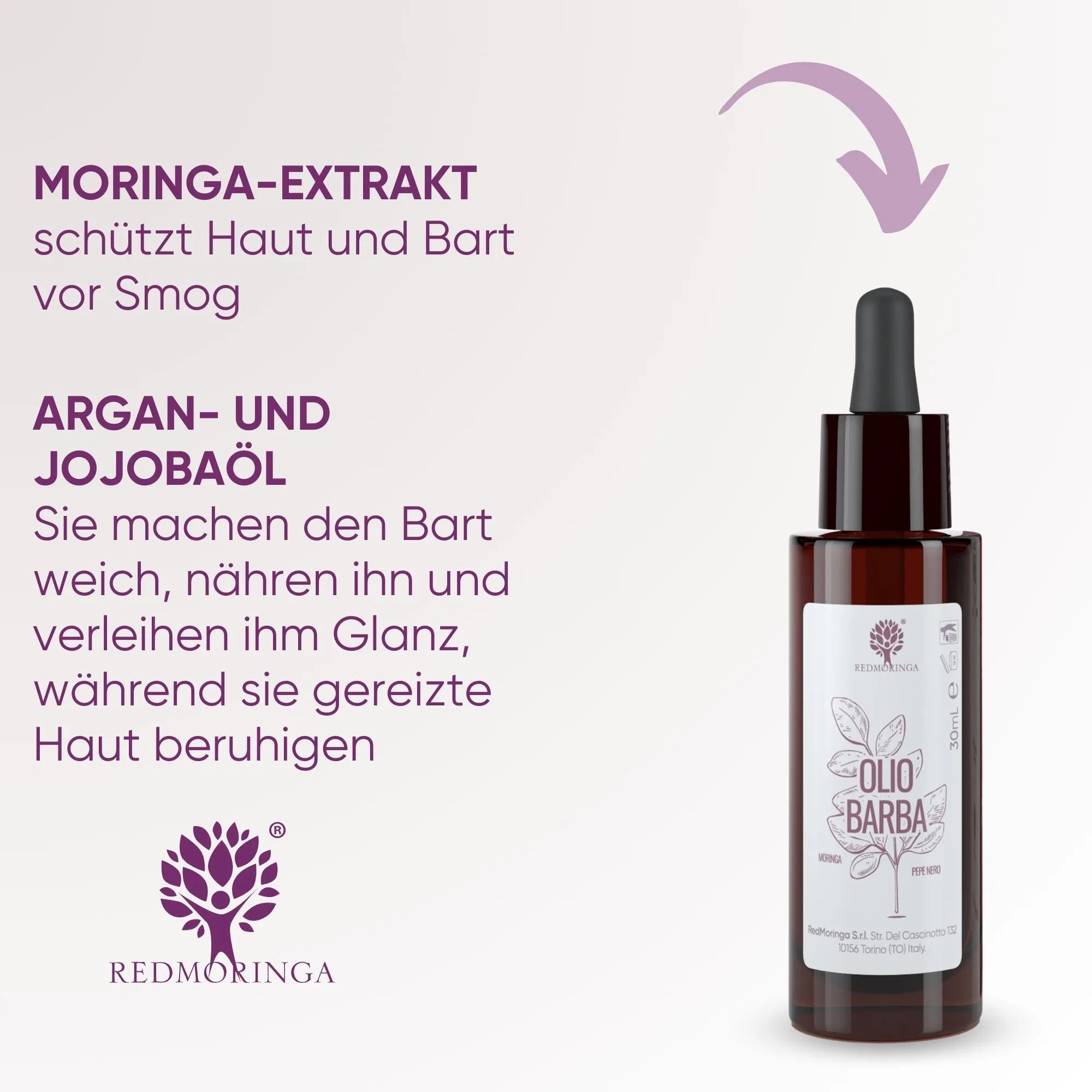 RedMoringa Man Set Regalo Uomo Kit 4 Pezzi Moringa Naturale
