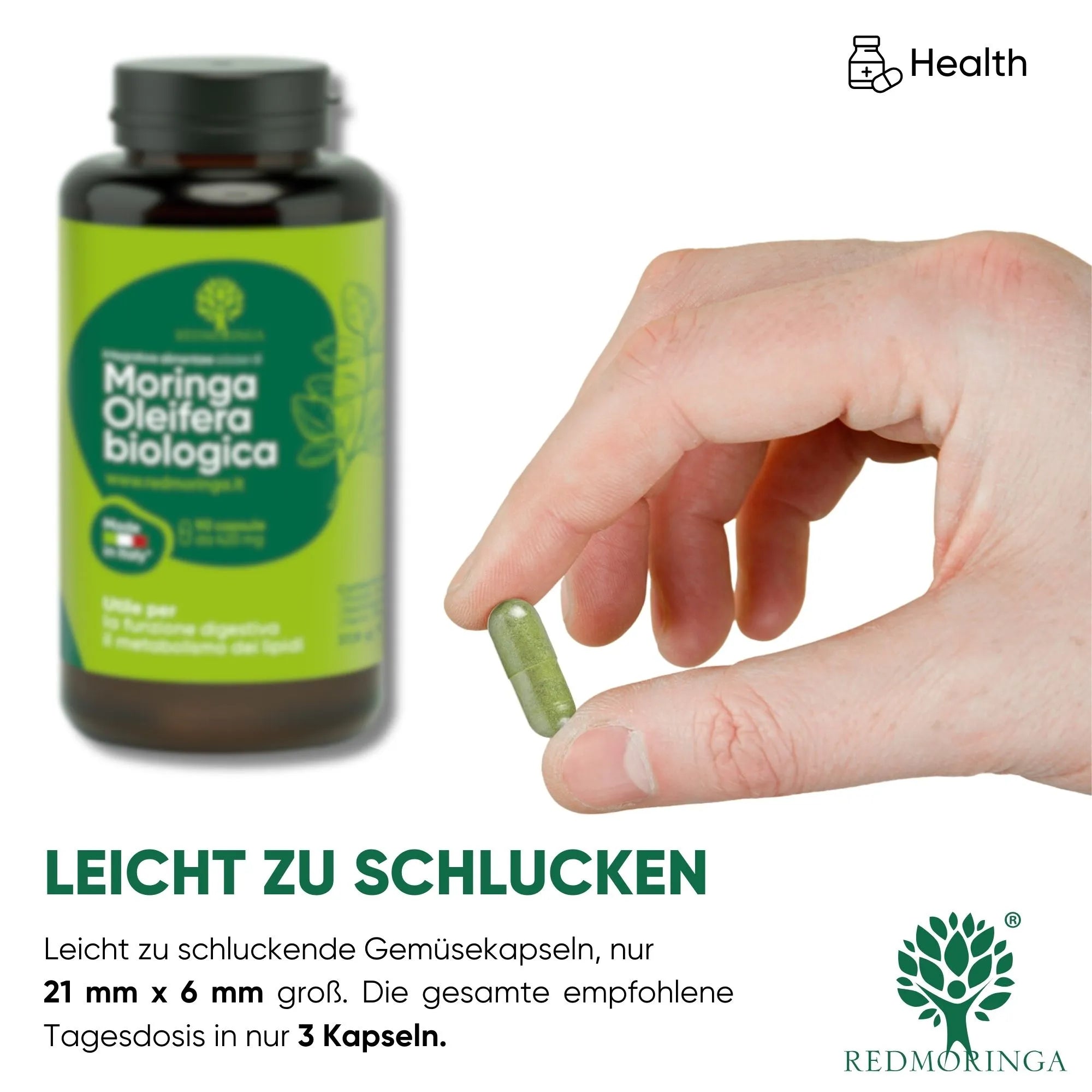 RedMoringa Moringa Oleifera Bio capsule 1 flacone metabolismo