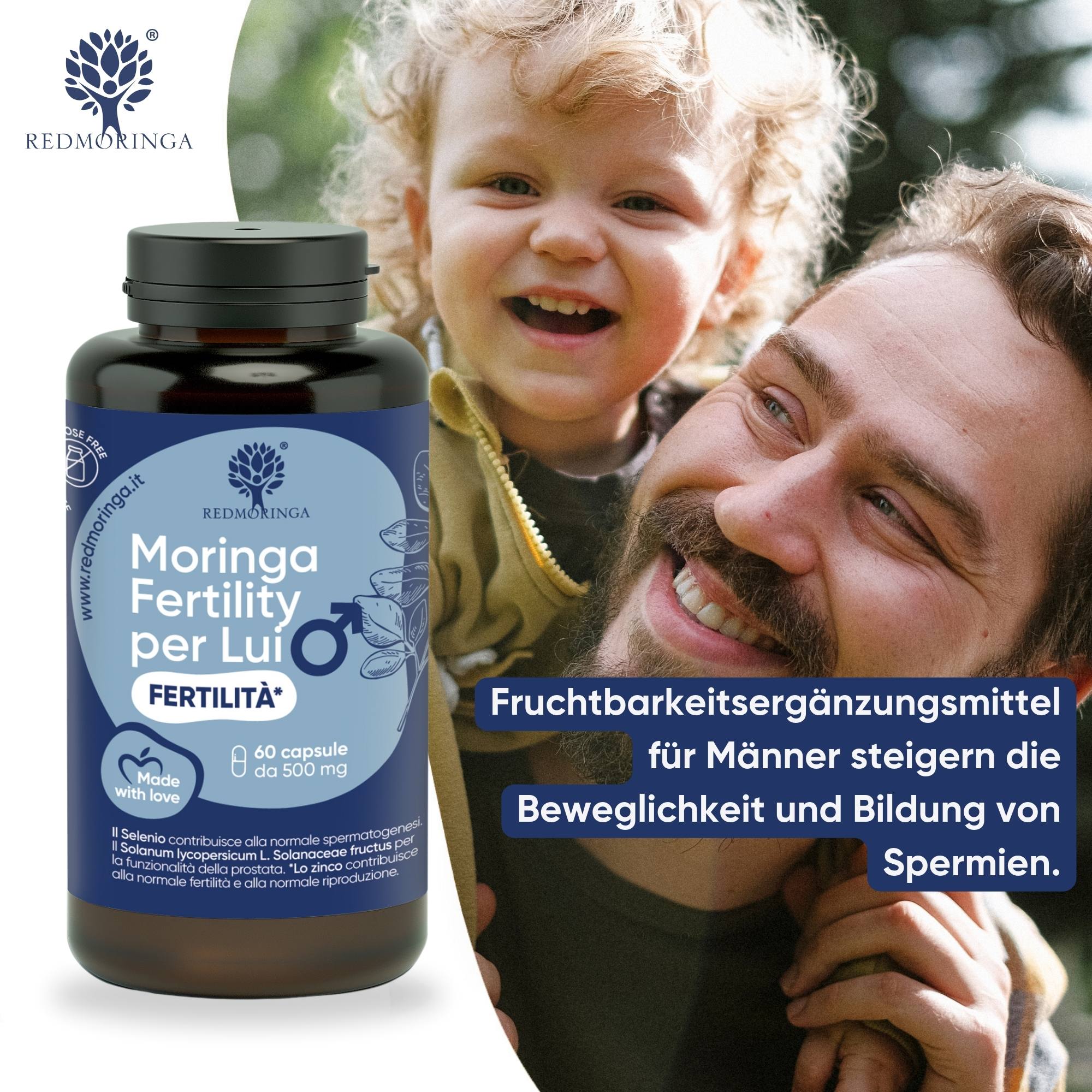 RedMoringa Fertilità Maschile integratore licopene 1 flacone