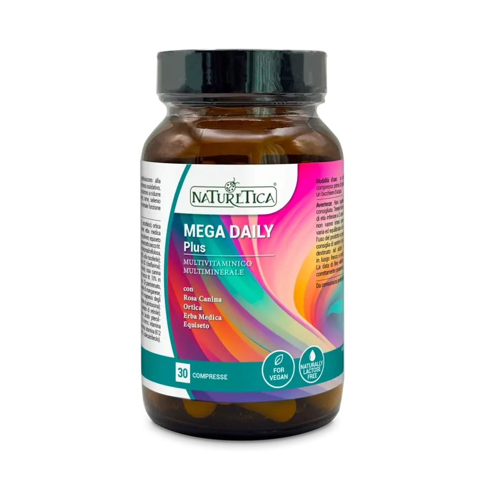 Naturetica Mega Daily Plus multivitaminico stanchezza vegano