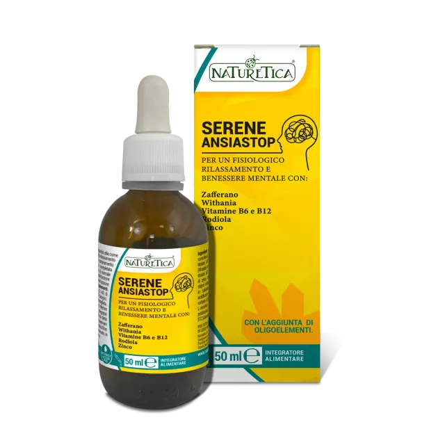 Naturetica Bielli Serene AnsiaStop integratore rilassamento vegano