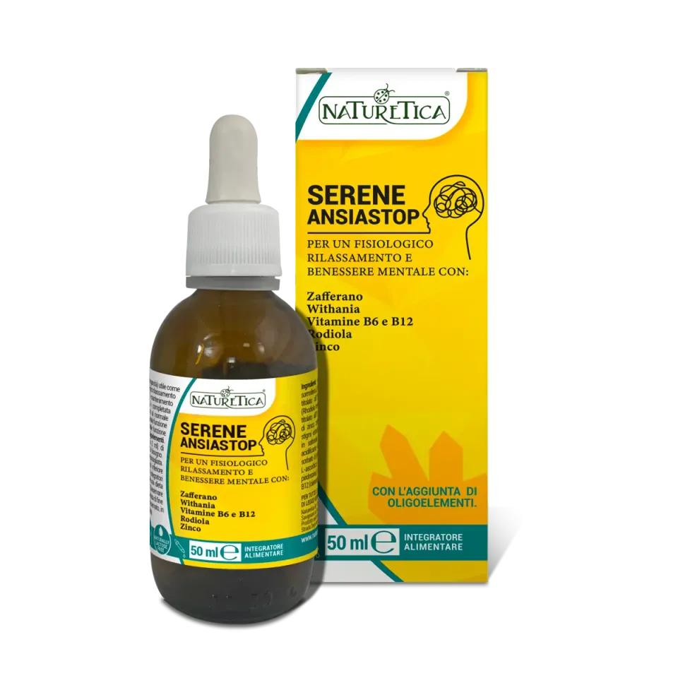 Naturetica Bielli Serene AnsiaStop integratore rilassamento vegano