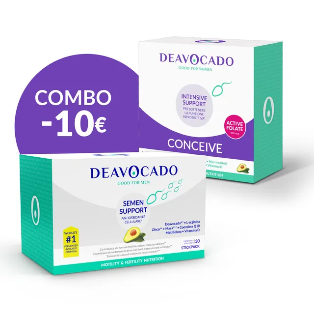 Deavocado Conceive Semen Combo integratore coppia fertilita