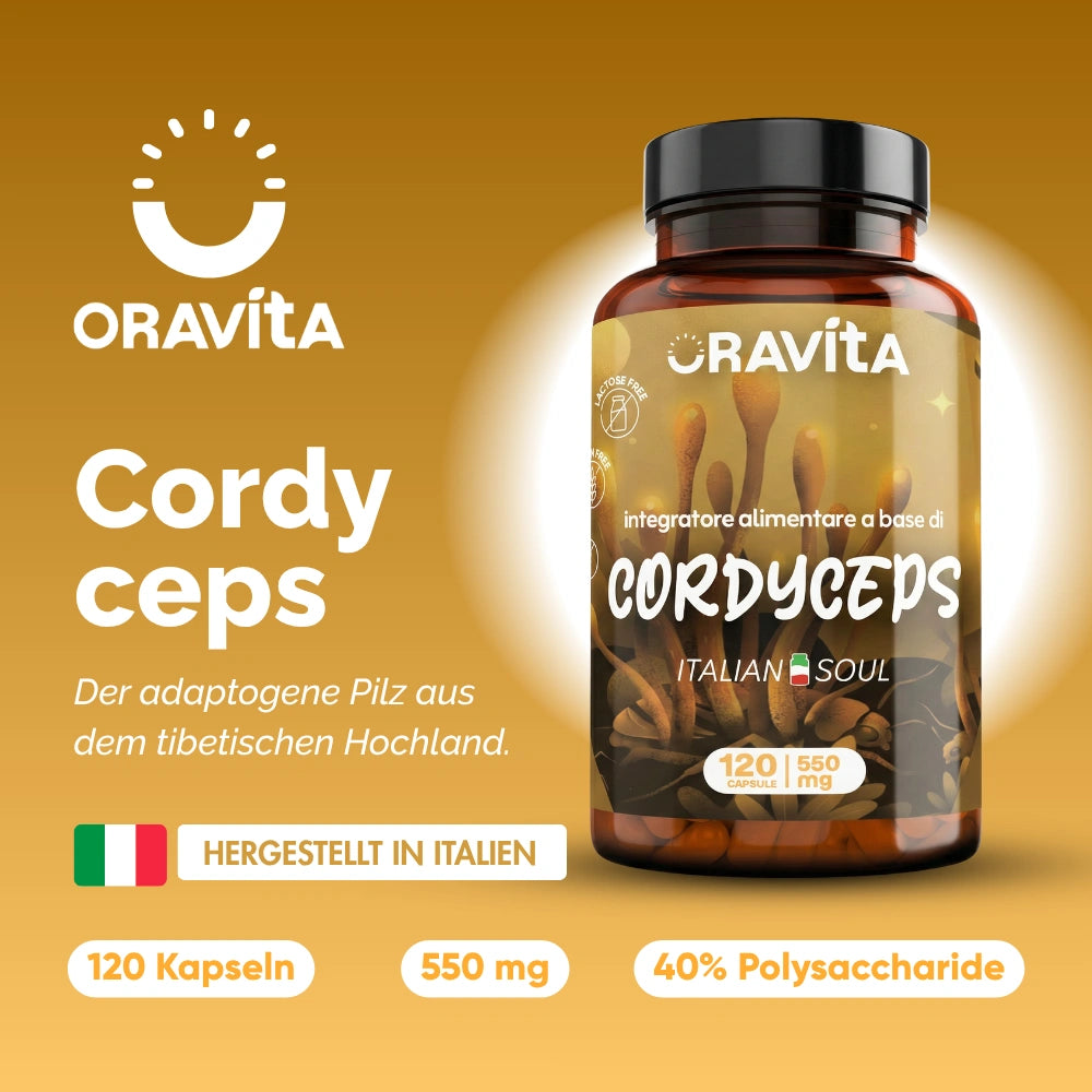 Oravita Cordyceps Estratto Titolato capsule 1 flacone energia