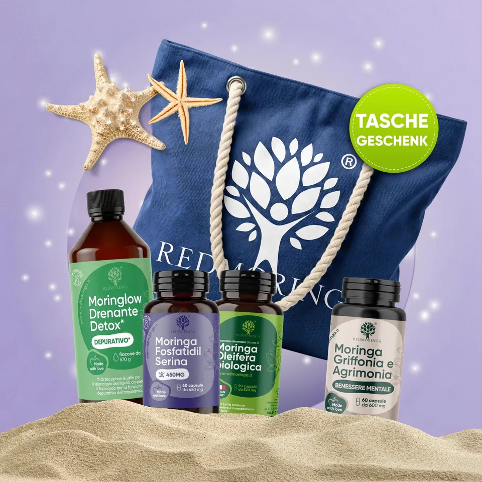 RedMoringa Kit Estate Anti-Cortisolo trattamento stress donna