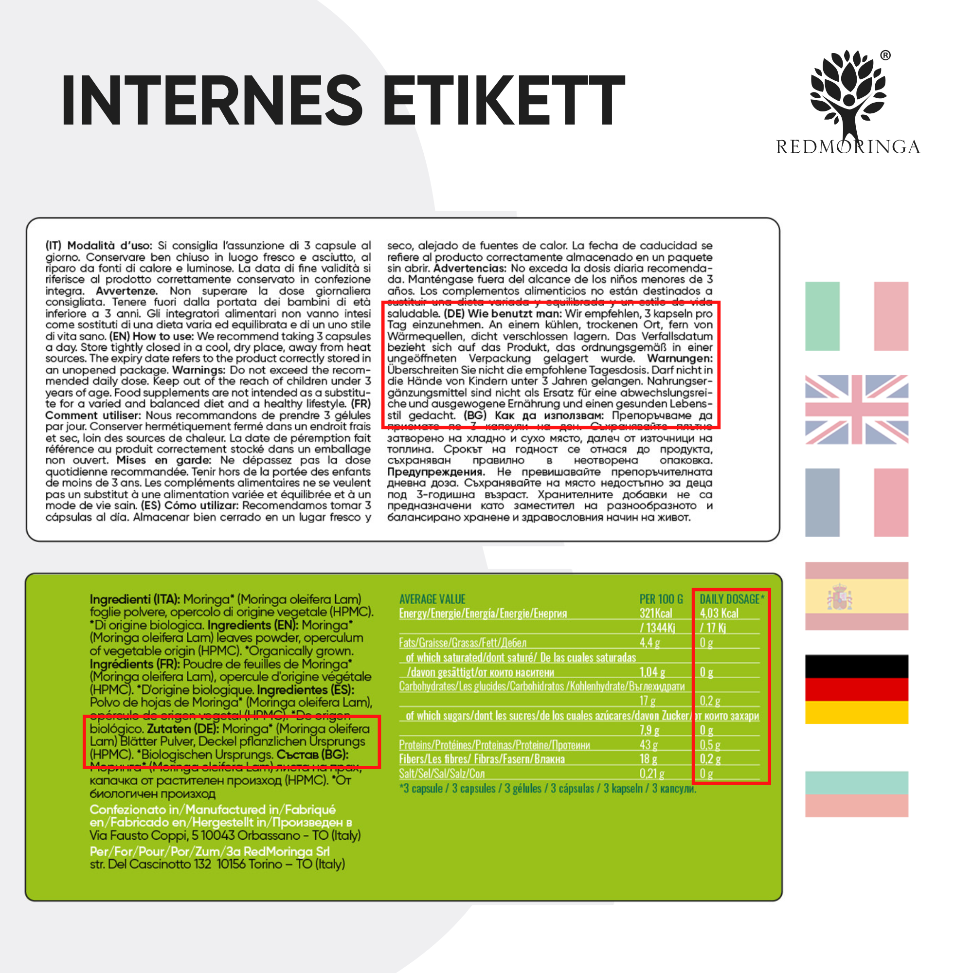 RedMoringa Trattamento Boost Difese Immunitarie zinco selenio